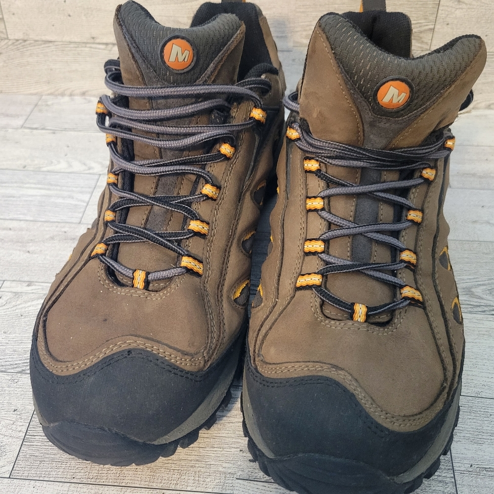 Sold  Merrell Mens Homme Footwear Vibram Sole Shoes Sneakers Brown Size 10.5 - Picture 6 of 10